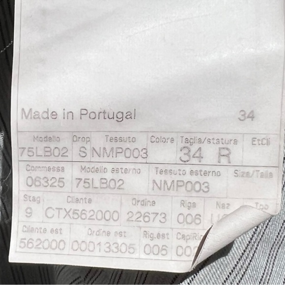 🌻Ermenegildo Zegna Dar Tan Wool Flat Front Tan Dress Pants Model 75LB02 34x30" - Picture 8 of 8